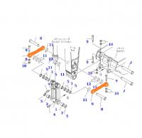 Боковые тяги JCB JS240 JBV0283+JBV0282