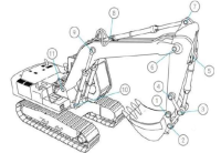 Ковшевая обвязка (1,2,3,4 соединения) JCB JS130/145