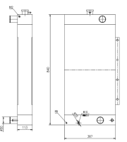 Радиатор водяной JCB JS160 30/926178