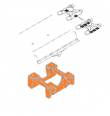 Защита опорного катка Case CX290B KBA11820