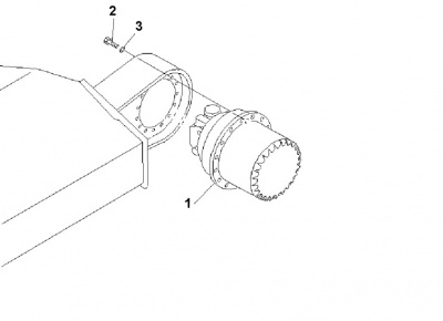 Редуктор хода Komatsu PC120/130-6 203-60-63101, 203-60-63102, 203-60-63110